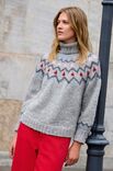 Lana Grossa NORWEGERPULLOVER Natural Alpaca Lungo