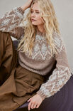 Lana Grossa CROPPED-PULLOVER Natural Lama Chunky, Orsetto & Glamour