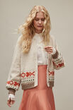 Lana Grossa CARDIGAN Natural Lama Chunky & Mohair di Gio