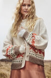 Lana Grossa CARDIGAN Natural Lama Chunky & Mohair di Gio
