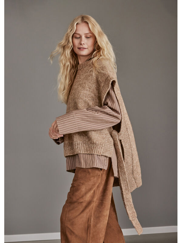 Lana Grossa SLIPOVER Natural Alpaca Pelo