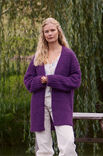 Lana Grossa CARDIGAN MIT RIPPEN UND LOCHMUSTER Nebbia