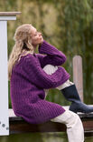 Lana Grossa CARDIGAN MIT RIPPEN UND LOCHMUSTER Nebbia