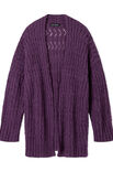 Lana Grossa CARDIGAN MIT RIPPEN UND LOCHMUSTER Nebbia