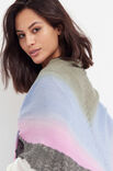 Lana Grossa DREIECKSTUCH Cool Wool Lace Hand-dyed & Cool Wool Lace
