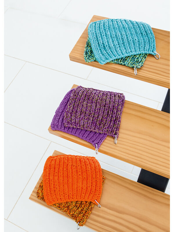 Lana Grossa TOPFLAPPEN IM PATENTMUSTER Cotone uni