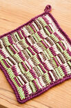 Lana Grossa TOPFLAPPEN IM RELIEF-SCHACHBRETTMUSTER Star uni