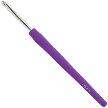 Lana Grossa Wollhäkelnadel Design Color (mit Softgriff) St. 4,5