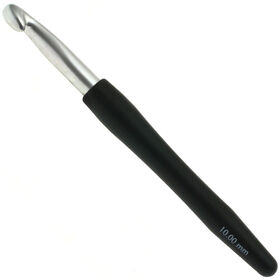 Lana Grossa Wollhäkelnadel mit Soft-Griff (Aluminium) St. 10,0