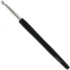 Lana Grossa Wollhäkelnadel mit Soft-Griff (Aluminium) St. 6,0