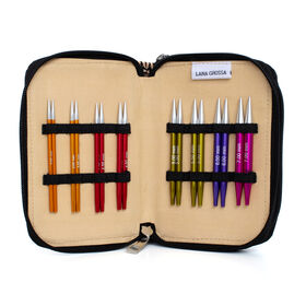 Lana Grossa Nadel-Set (kurz) Aluminium Rainbow