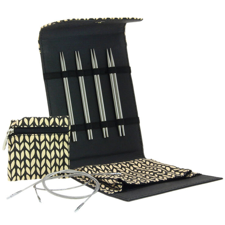 Lana Grossa  Nadel-Set Edelstahl Klein (Schwarz)
