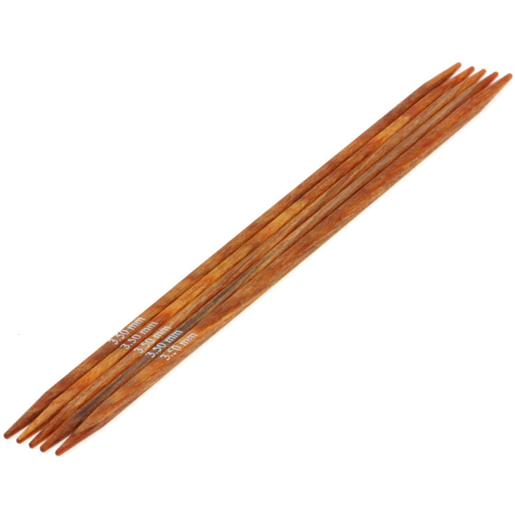 Lana Grossa Strumpfstricknadel Design-Holz Quattro St. 3,5/15cm