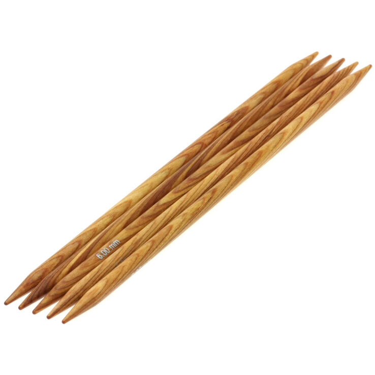 Lana Grossa Strumpfstricknadel Design-Holz Signal St. 6,0/20cm 
