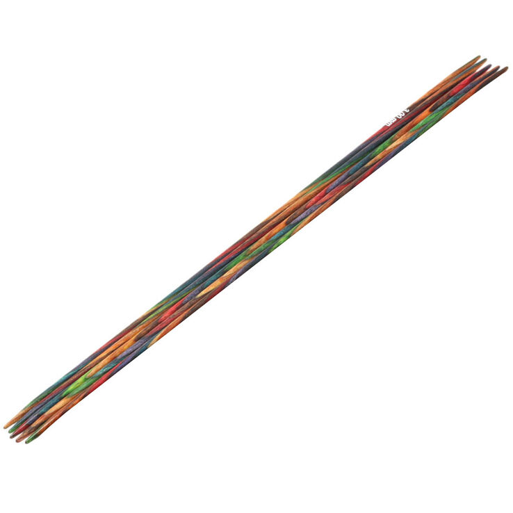 Lana Grossa Strumpfstricknadel Design-Holz Multicolor St. 3,25/20cm