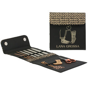 Lana Grossa Sockenstrick-Set Edelstahl by Tanja Steinbach