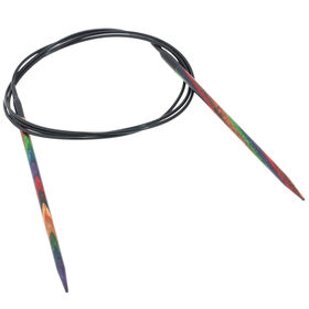 Lana Grossa Rundstricknadel Design-Holz Multicolor St. 3,25/100cm 