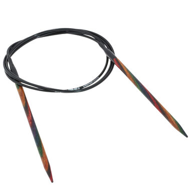 Lana Grossa Rundstricknadel Design-Holz Multicolor St. 4,0/100cm