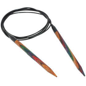 Lana Grossa Rundstricknadel Design-Holz Multicolor St. 6,5/120cm 