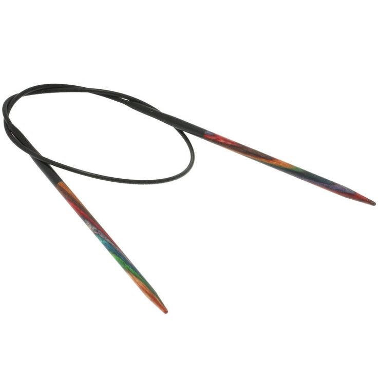 Lana Grossa Rundstricknadel Design-Holz Multicolor St. 3,25/40cm