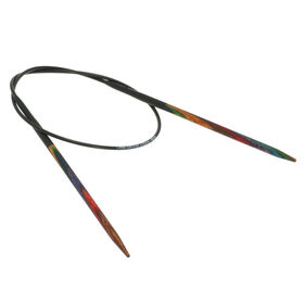 Lana Grossa Rundstricknadel Design-Holz Multicolor St. 3,5/40cm