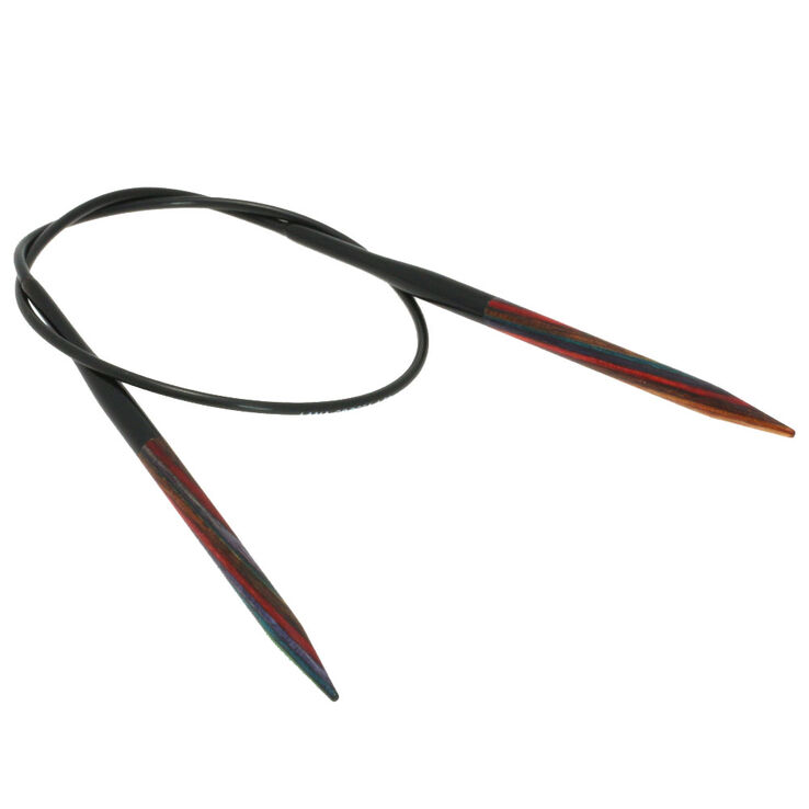 Lana Grossa Rundstricknadel Design-Holz Multicolor St. 4,5/40cm