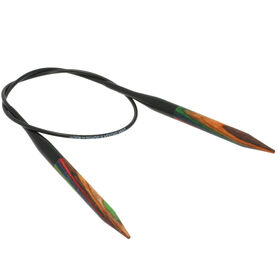 Lana Grossa Rundstricknadel Design-Holz Multicolor St. 6,0/40cm 