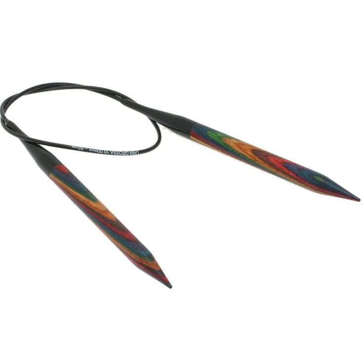 Lana Grossa Rundstricknadel Design-Holz Color St. 10,0/60cm