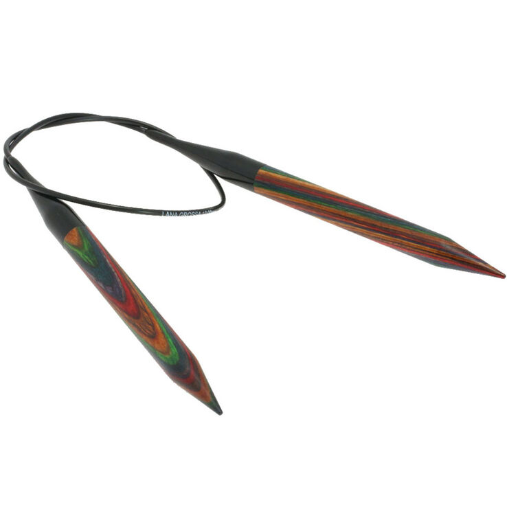 Lana Grossa Rundstricknadel Design-Holz Color St. 12,0/60cm