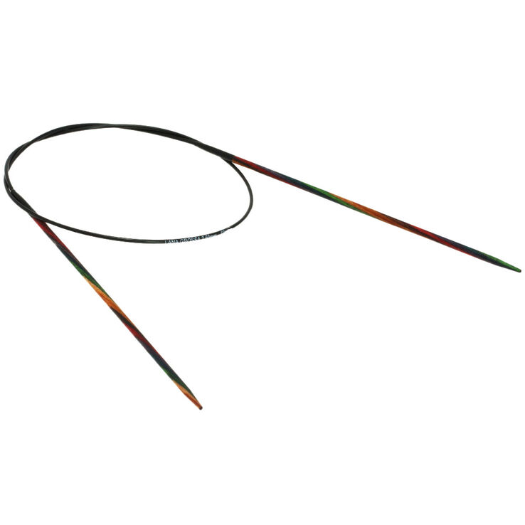 Lana Grossa Rundstricknadel Design-Holz Multicolor St. 2,5/60cm