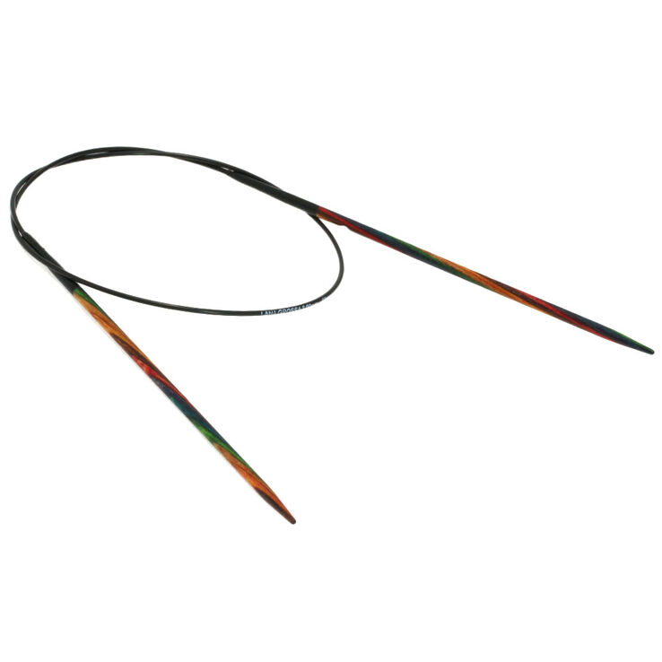 Lana Grossa Rundstricknadel Design-Holz Multicolor St. 3,0/60cm