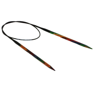 Lana Grossa Rundstricknadel Design-Holz Multicolor St. 5,0/60cm