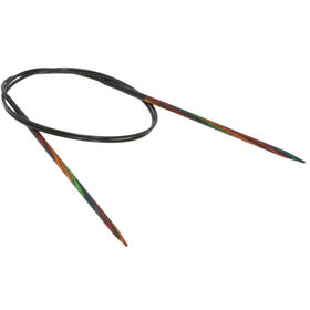 Lana Grossa Rundstricknadel Design-Holz Multicolor St. 3,75/80cm