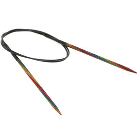 Lana Grossa Rundstricknadel Design-Holz Multicolor St. 4,0/80cm