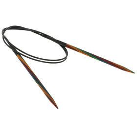 Lana Grossa Rundstricknadel Design-Holz Multicolor St. 4,5/80cm