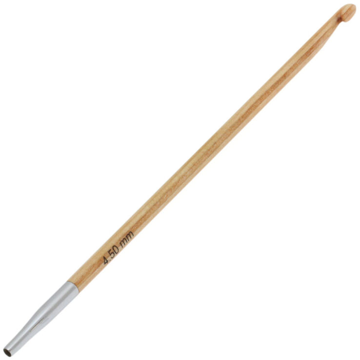 Lana Grossa Tunesische Häkelnadel Design-Holz St. 4,5