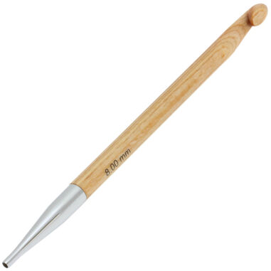 Lana Grossa Tunesische Häkelnadel Design-Holz St. 8,0