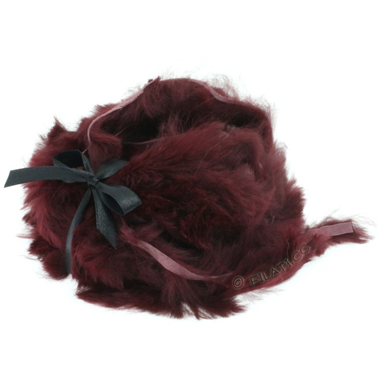 FELLBÄNDCHEN Kaninchen | 401-Bordeaux