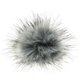 KUNSTFELLPOMPON Mini | 661-Grau/Hellgrau/Schwarz