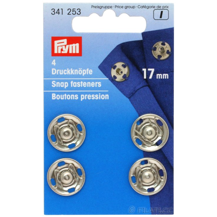 PRYM 341253/17mm | 01-Silber