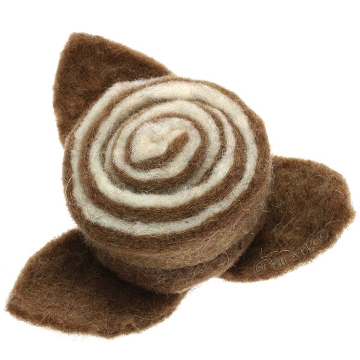 Filz-Zierteil/9cm | 01-Braun