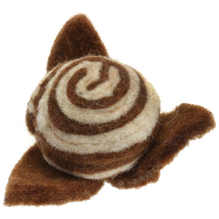 Filz-Zierteil/7cm | 01-Braun