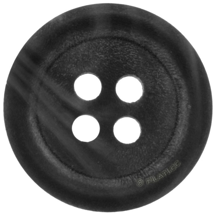 UNION KNOPF 36428/15mm | 80-Schwarz