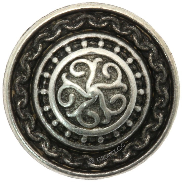 UNION KNOPF 450997/15mm | 83-Silber