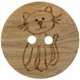 UNION KNOPF 451020/15mm | 901-Katzenmotiv