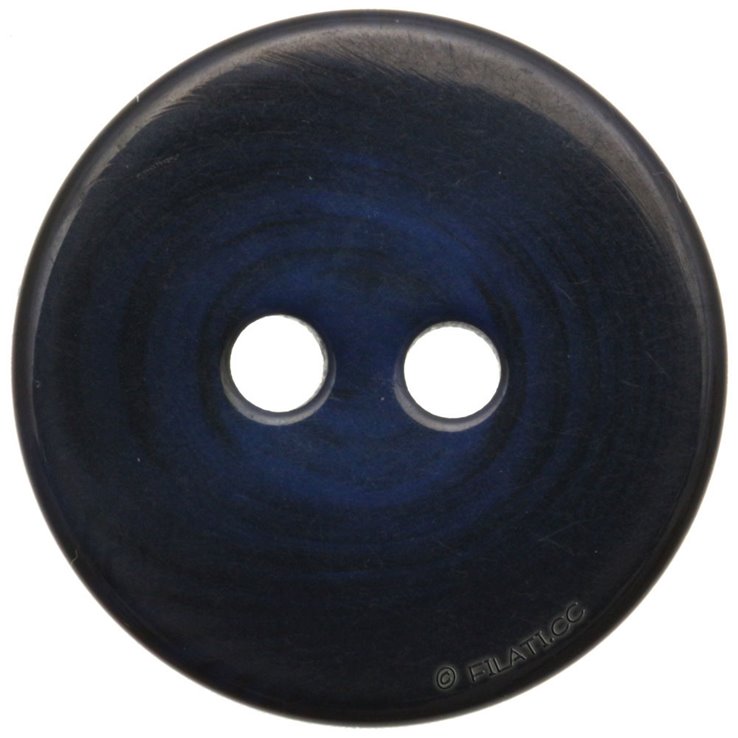 UNION KNOPF 451652/25mm | 68-Blau/Schwarz