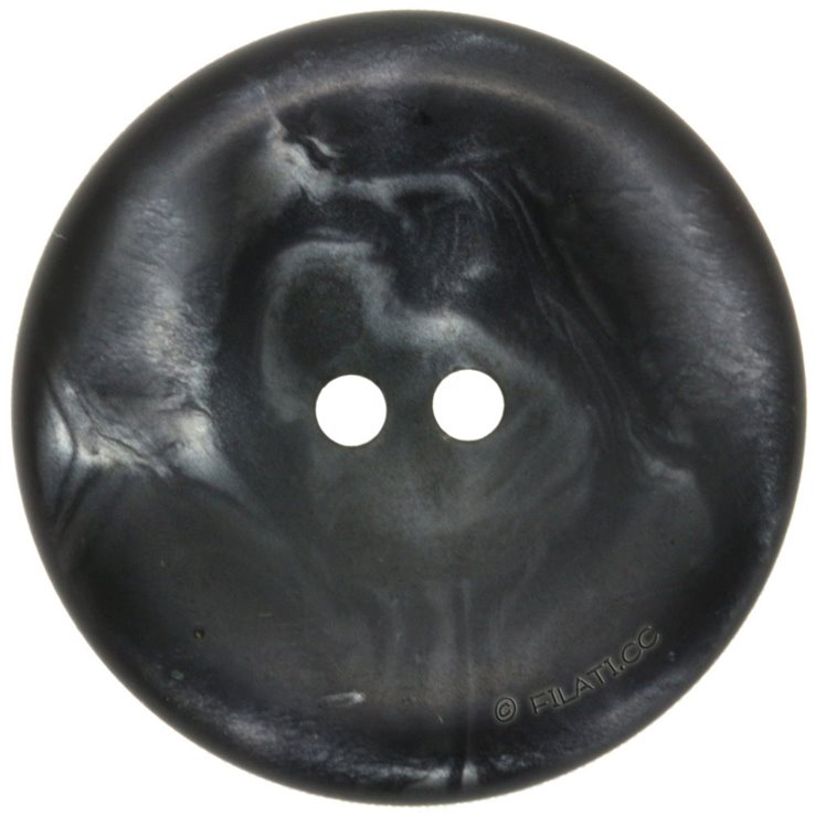 UNION KNOPF 451657/30mm | 78-Silber/Schwarz