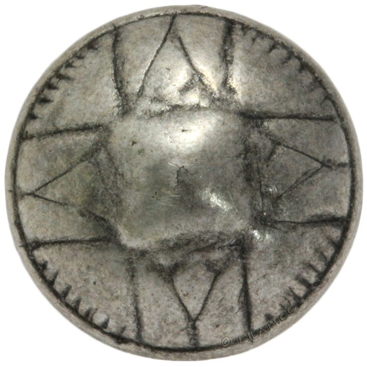 UNION KNOPF 452287/11mm | 83-Altsilber