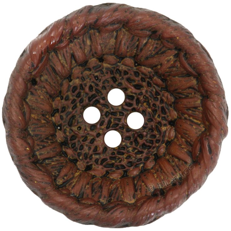 UNION KNOPF 452554/44mm | 20-Dunkelbraun