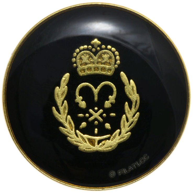 UNION KNOPF 452687/20mm | 80-Schwarz/Gold